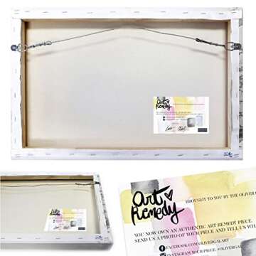 Royal Wallpaper by Oliver Gal | Contemporary Premium Canvas Art Print. The Abstract Wall Art Decor Collection. 16x16 inch, Blue