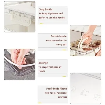 Portable 8-Compartment Snackle Box for Fresh Snacks On The Go