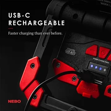 NEBO OMNI 2K Work Light 2000 Lumen Rechargeable