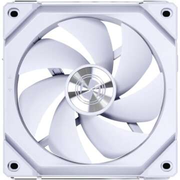 Lian Li UNI Fan SL V2 RGB Revolutionized Daisy-Chain ARGB Fan 120mm Triple Pack White SL120V2-3W