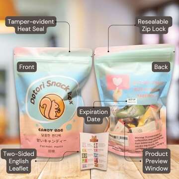 Experience DOTORI SNACK BOX - 40 Asian Candy Variety Bag