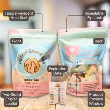 Experience DOTORI SNACK BOX - 40 Asian Candy Variety Bag