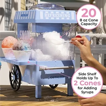 Nostalgia Snow Cone Maker for Summer Parties and Fun