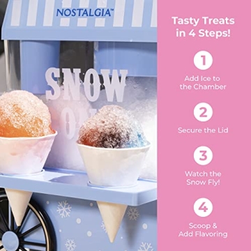 Nostalgia Snow Cone Maker for Summer Parties and Fun