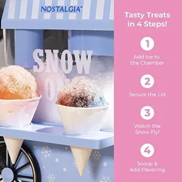 Nostalgia Snow Cone Maker for Summer Parties and Fun