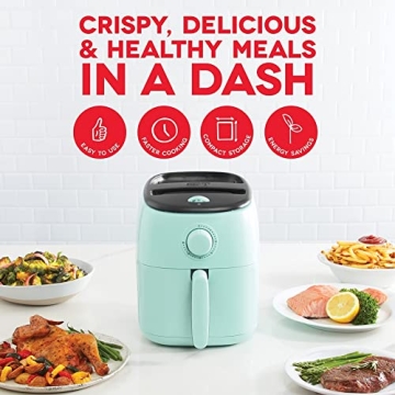 DASH Tasti-Crisp Air Fryer 2.6 Qt Compact Ideal for Small Spaces