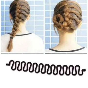 3 Pieces Women's Hair Styling Clips - DIY French Braid Roller, Bun Maker, Twist Plait Hairstyle Tool