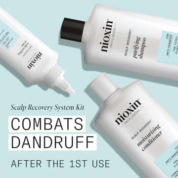 Nioxin Scalp Recovery Purifying Shampoo - Shampoo for Dandruff and Itchy Scalp, 33.8 fl oz (Packaging May Vary)