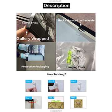 Lip Wall Art Red Lip Black and White Poster Canvas Prints Living Room Beauty Salon Wall Decor 48" W x34" H