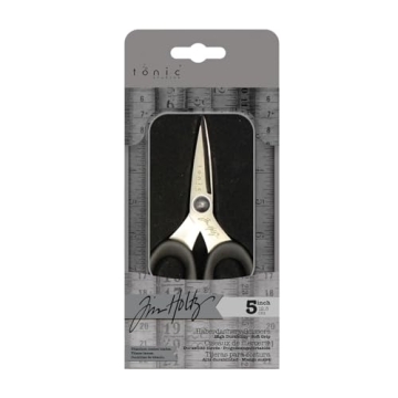 Tim Holtz 5 Inch Small Scissors - Precision Cutting for Crafts, Sewing and More