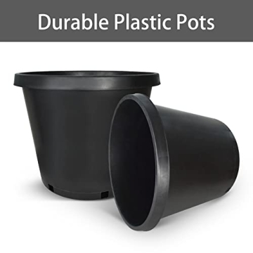 Durable 15 Gallon Plant Nursery Pots for Gardeners