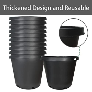Durable 15 Gallon Plant Nursery Pots for Gardeners