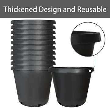 Durable 15 Gallon Plant Nursery Pots for Gardeners