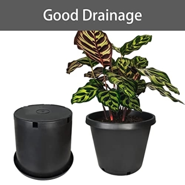 Durable 15 Gallon Plant Nursery Pots for Gardeners