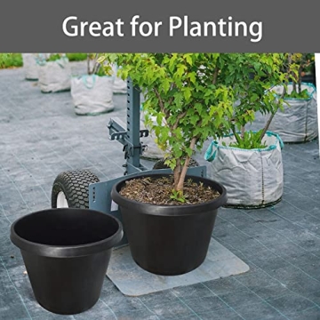 Durable 15 Gallon Plant Nursery Pots for Gardeners