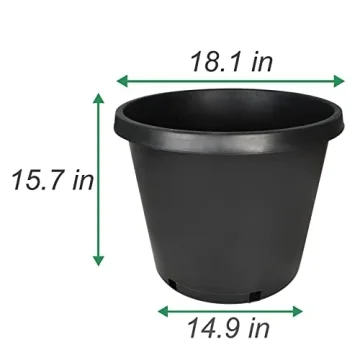 Durable 15 Gallon Plant Nursery Pots for Gardeners