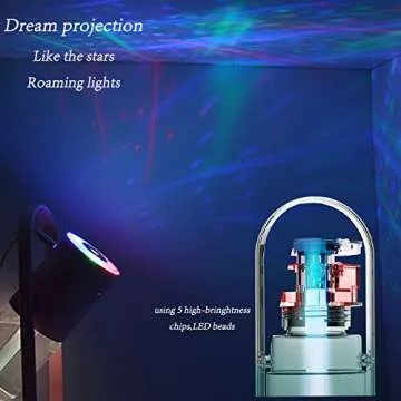 Portable Cool Mist Humidifier with LED Lights - Ultra Quiet