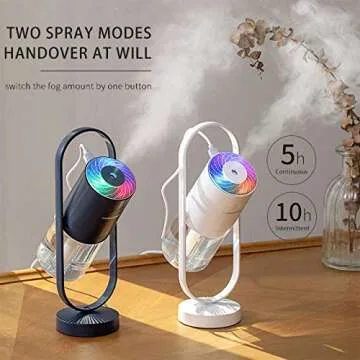 Portable Cool Mist Humidifier with LED Lights - Ultra Quiet