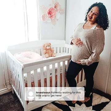 Delta Children Bentley S Series Deluxe 6-in-1 Convertible Crib, Bianca White