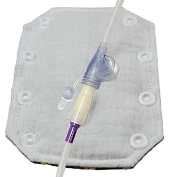 2 Pack Feeding Tube Port Cover with G-Tube PEG or J Tube for Child Connection Cover