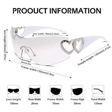 Trendy DeBuff Y2K Sunglasses for Men & Women