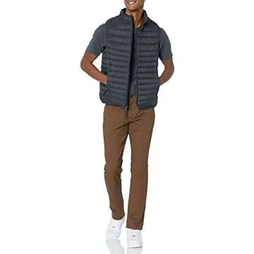 Amazon Essentials Men's Slim-Fit Pants, 5-Pocket Stretch Twill Design, Brown, 34W x 30L