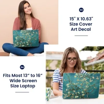 LSS 15 15.6 Inches Laptop Skin Sticker with Wrist Pads