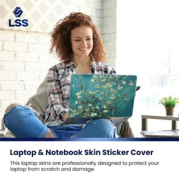 LSS 15 15.6 Inches Laptop Skin Sticker with Wrist Pads