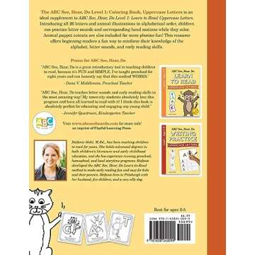 ABC See, Hear, Do Level 1: Coloring Book, Uppercase Letters