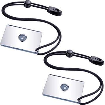 Jetec 2 Pieces Survival Reflective Mirror 2 x 3 Inch - Perfect for Backpacking & Emergency Situation...