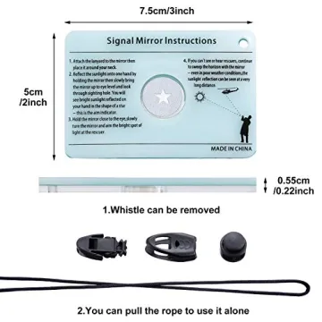 Durable Jetec Survival Reflective Mirror for Outdoor Safety