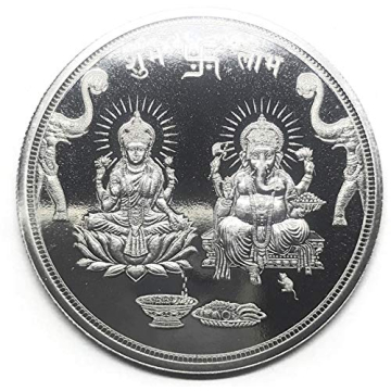 2020 No Mint Mark 999 Pure Silver Ganesha Lakshmi Coin Collection
