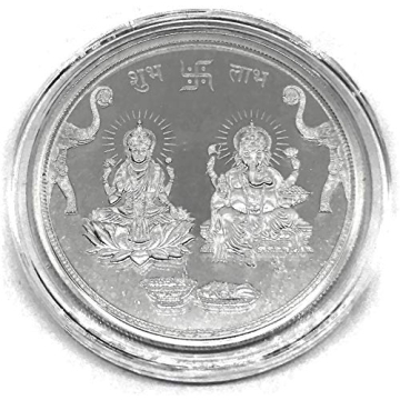 2020 No Mint Mark 999 Pure Silver Ganesha Lakshmi Coin Collection