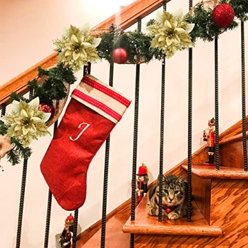 Vibrant Christmas Poinsettia Decorations - 12 Pcs