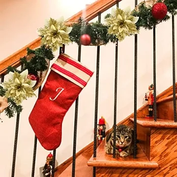 Vibrant Christmas Poinsettia Decorations - 12 Pcs