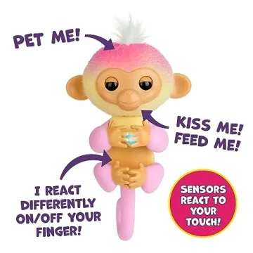 Fingerlings Interactive Baby Monkey Playset with Cradle