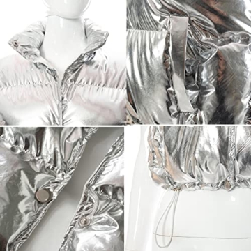 Chic Flygo Women's Winter Crop Vest - Stylish and Warm