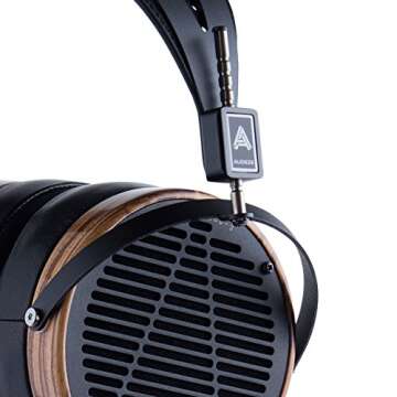 Audeze LCD-3 Over Ear Open Back Headphone Zebrano Wood Rings with New Suspension Headband