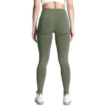 Aoxjox High Waisted Workout Leggings for Women | Seamless Design