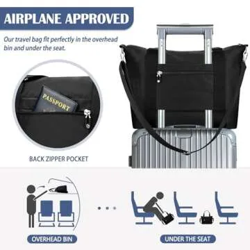 TEUEN Travel Gym Duffel Bag - Waterproof, Spacious, Versatile