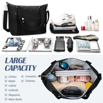 TEUEN Waterproof Travel Gym Duffel Bag for Women