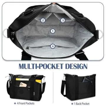 TEUEN Waterproof Travel Gym Duffel Bag for Women