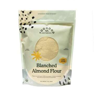 Organic Blanched Almond Flour, Fine Powder, non-GMO, Naturally Harvested, Gluten-free (1 pound/454 grams)[Certified Organic]
