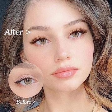 GVEFETIEE Wispy Brown Lash Clusters for Natural Glamour