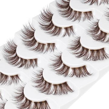 GVEFETIEE Wispy Brown Lash Clusters for Natural Glamour