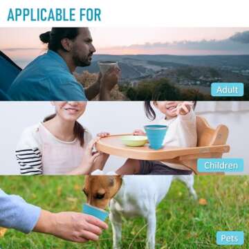 Collapsible Travel Cup Set | JBER Silicone Folding Drinkware