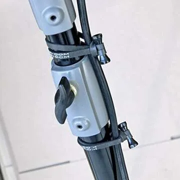 BongoTies ALL-BLACK "Obsidian" Bongo Ties - 10 Pack "Style-D" ~ Professional cable ties made of natural rubber and bamboo ~ HANDY TIES FOR CABLES AND OTHER UNRULY ITEMS