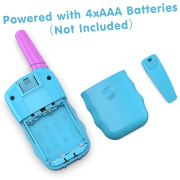 Selieve Toys for 3-14 Year Old Children's, Walkie Talkies for Kids 22 Channels 2 Way Radio Toy with Backlit LCD Flashlight, 3 Miles Range for Outside, Camping, Hiking Purple