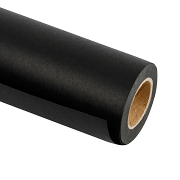 RUSPEPA Black Kraft Paper Roll - 100% Recyclable, Perfect for Crafts and Wrapping