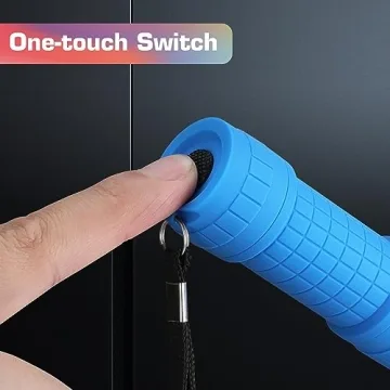 EverBrite 9-LED Flashlight 6-Pack Compact Handheld Torch Assorted Colors with Lanyard 3AAA Battery Included (Hurricane Supplies, Camping), Gift to Halloween, Christmas